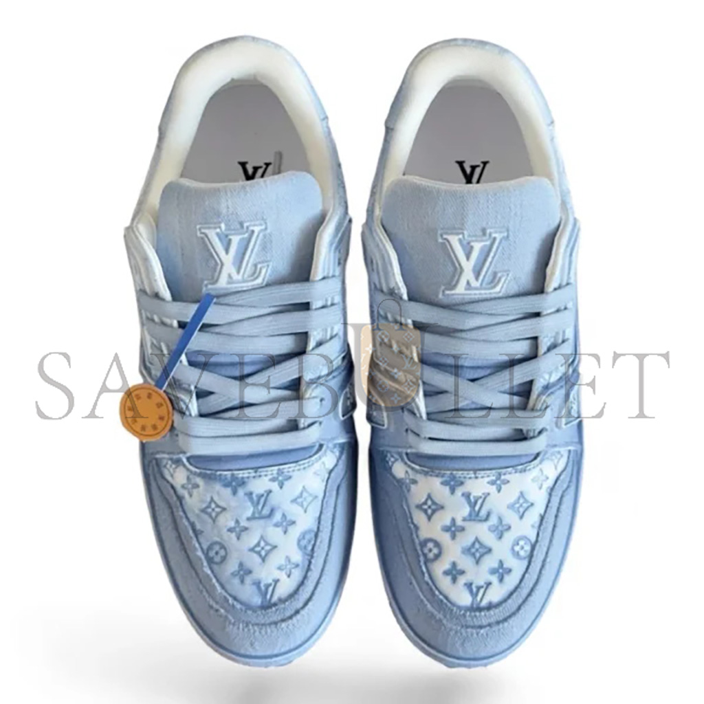 LOUIS VUITTON LV TRAINER DENIM BLUE HDFDG13-49